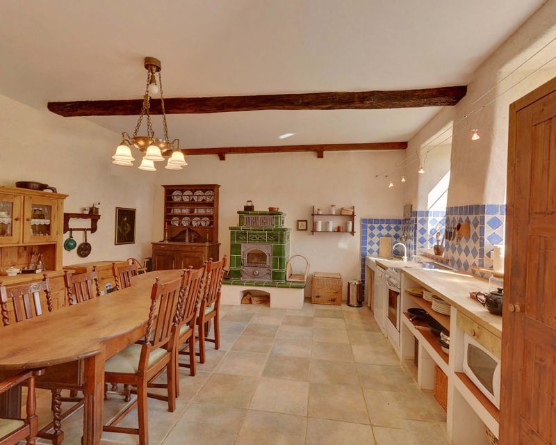 cuisine-salle à manger grand gite