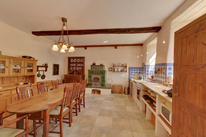 cuisine-salle à manger grand gite