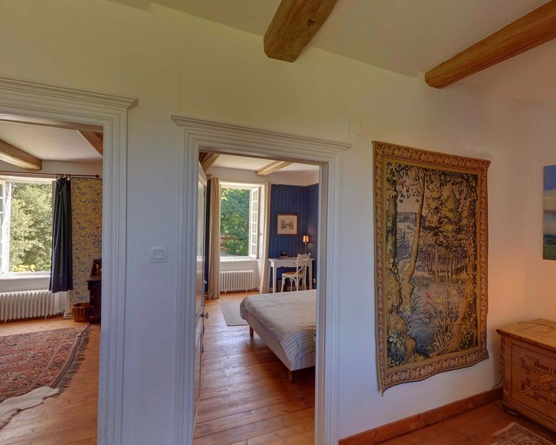 accès chambres manoir