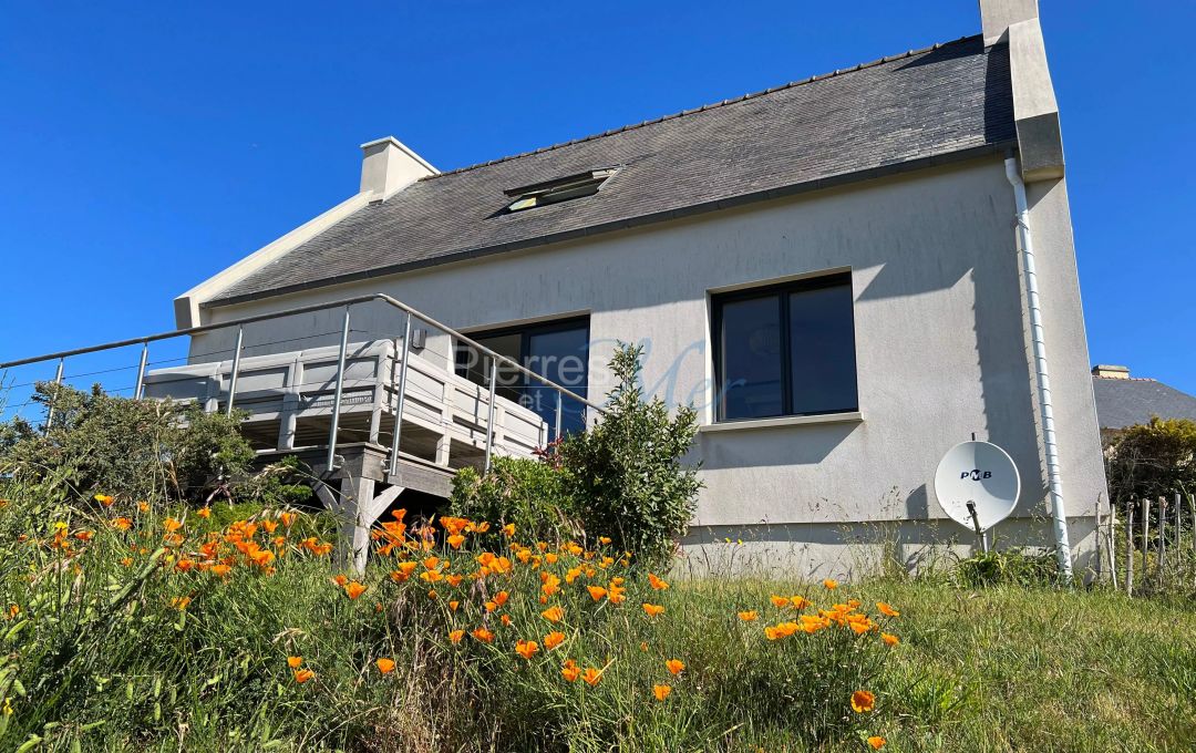 Maison bretonne vue mer Le Conquet, Finistère Nord