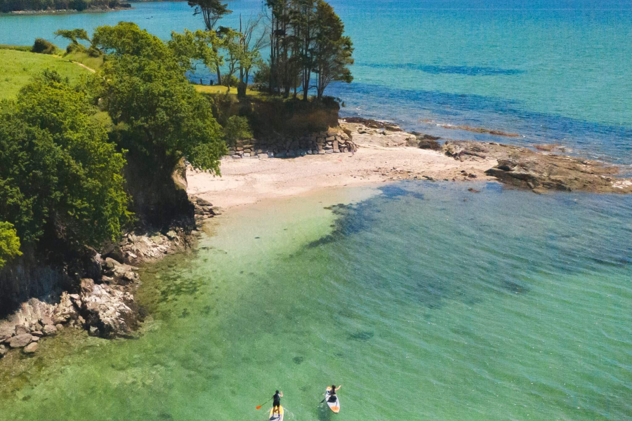 Maison pieds dans l'eau, vue mer à la Forêt-Fouesnant