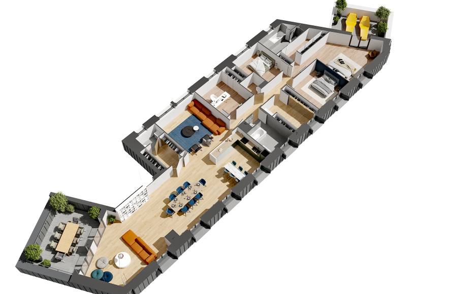 Résidence Le Voltaire à Brest centre ville T6