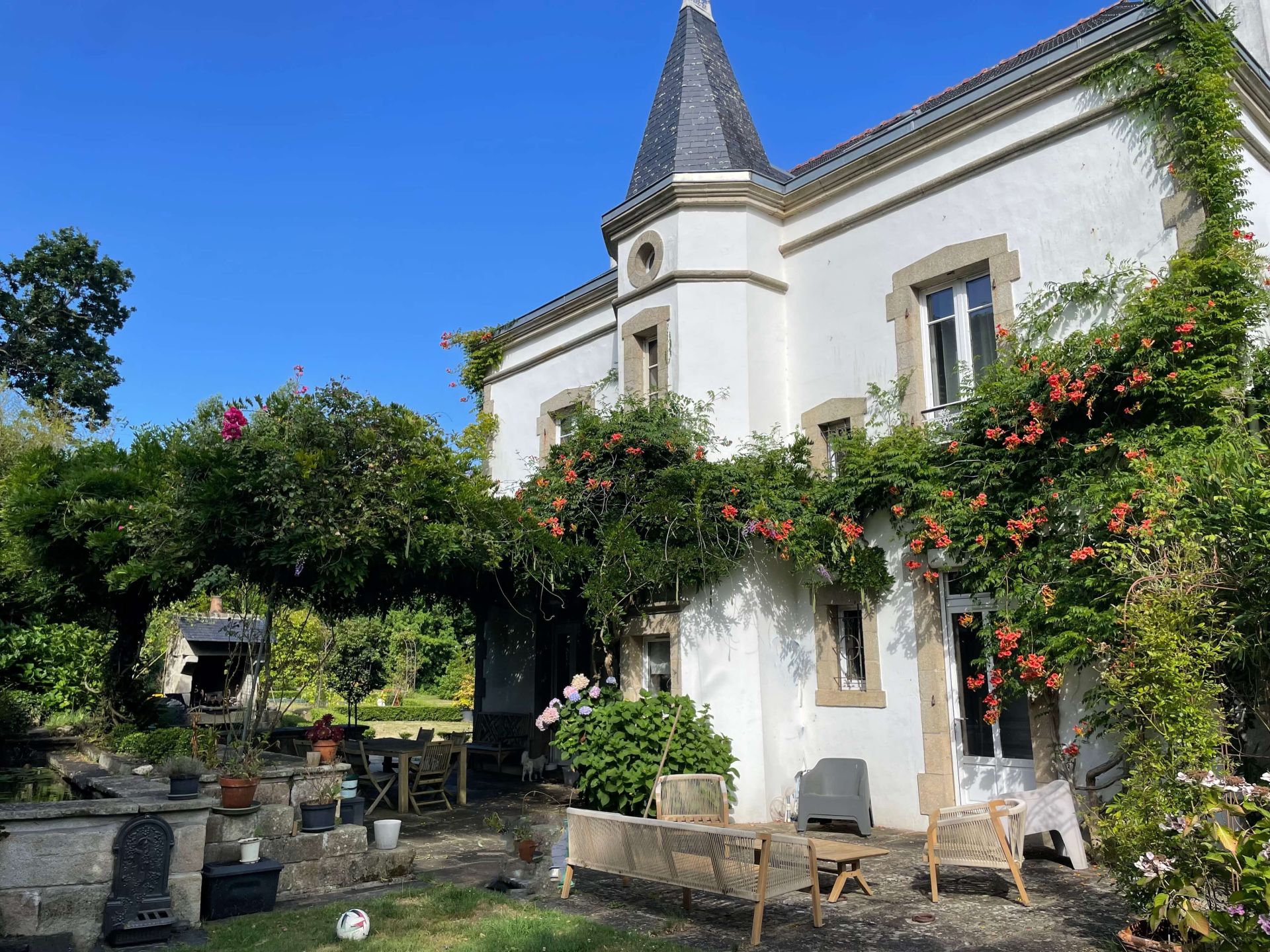 Maison de maître avec vue mer