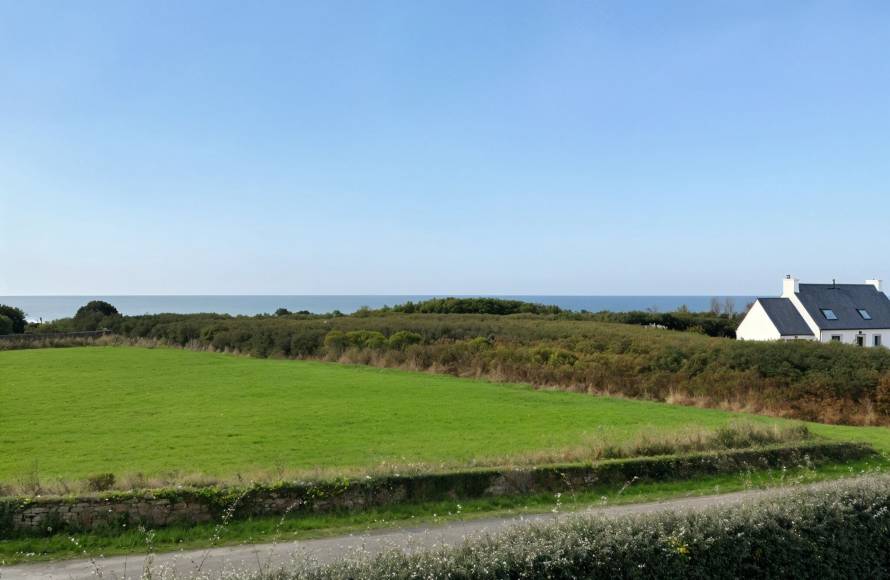 Maison vue mer baie d'Audierne