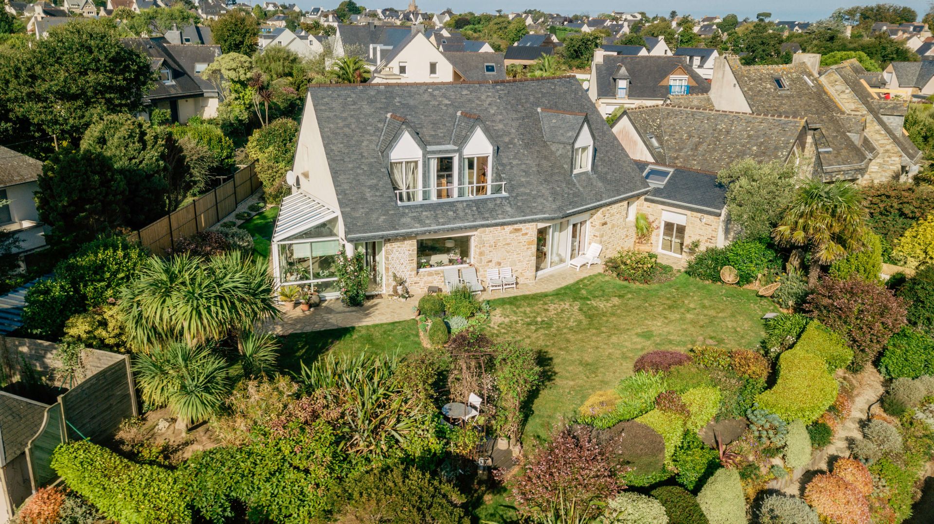 Maison vue mer et plage à pieds Perros Guirec