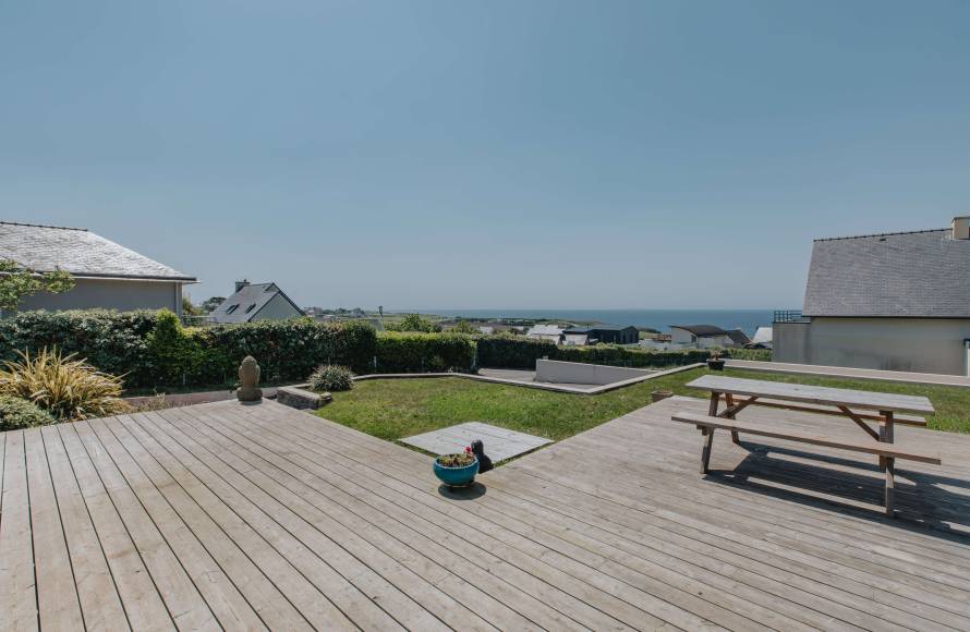 Belle villa contemporaine, très belle vue mer à Plouarzel