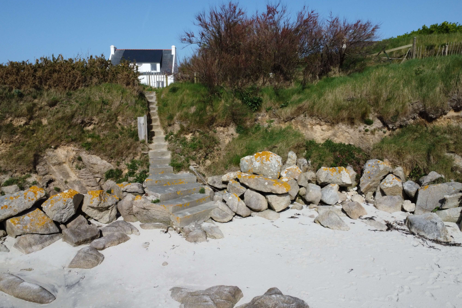 Maison vue mer, accès direct à la plage - Kerlouan - Finistère Nord