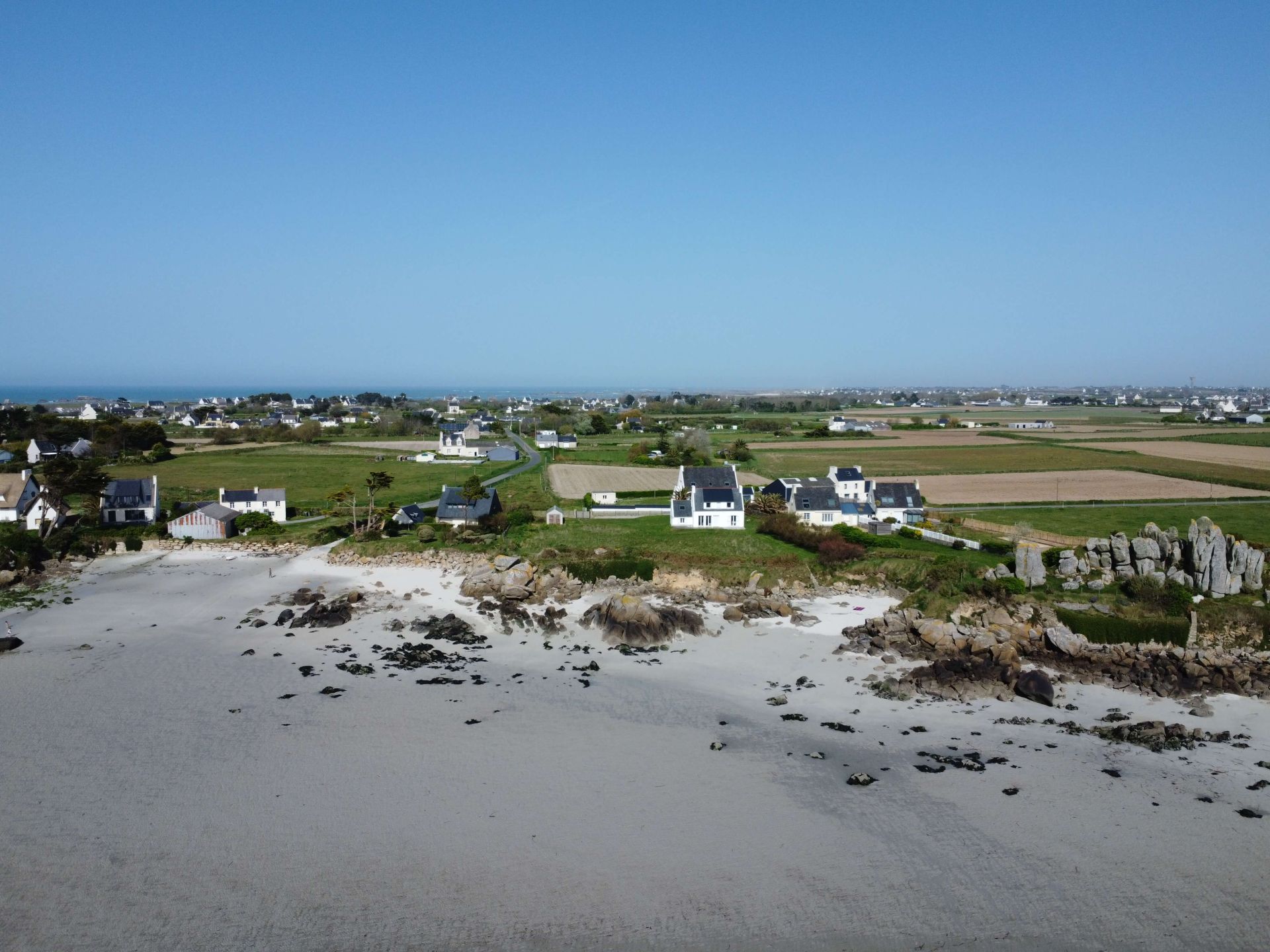 Maison vue mer, accès direct à la plage - Kerlouan - Finistère Nord