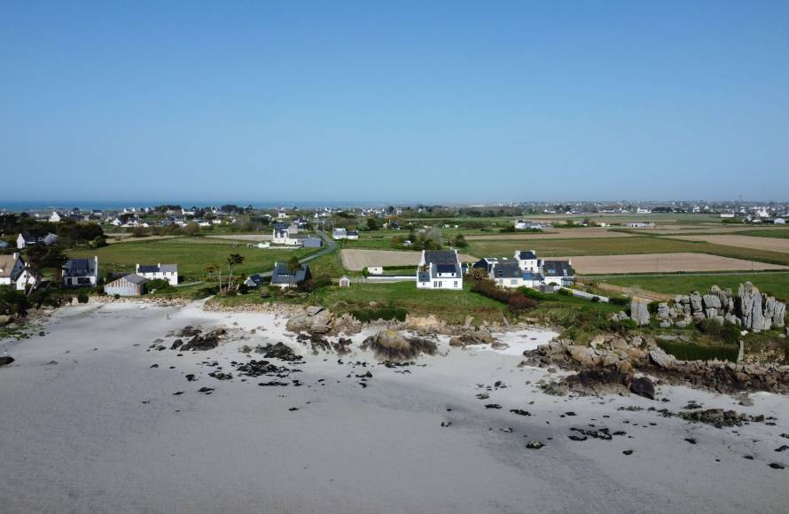 Maison vue mer, accès direct à la plage - Kerlouan - Finistère Nord