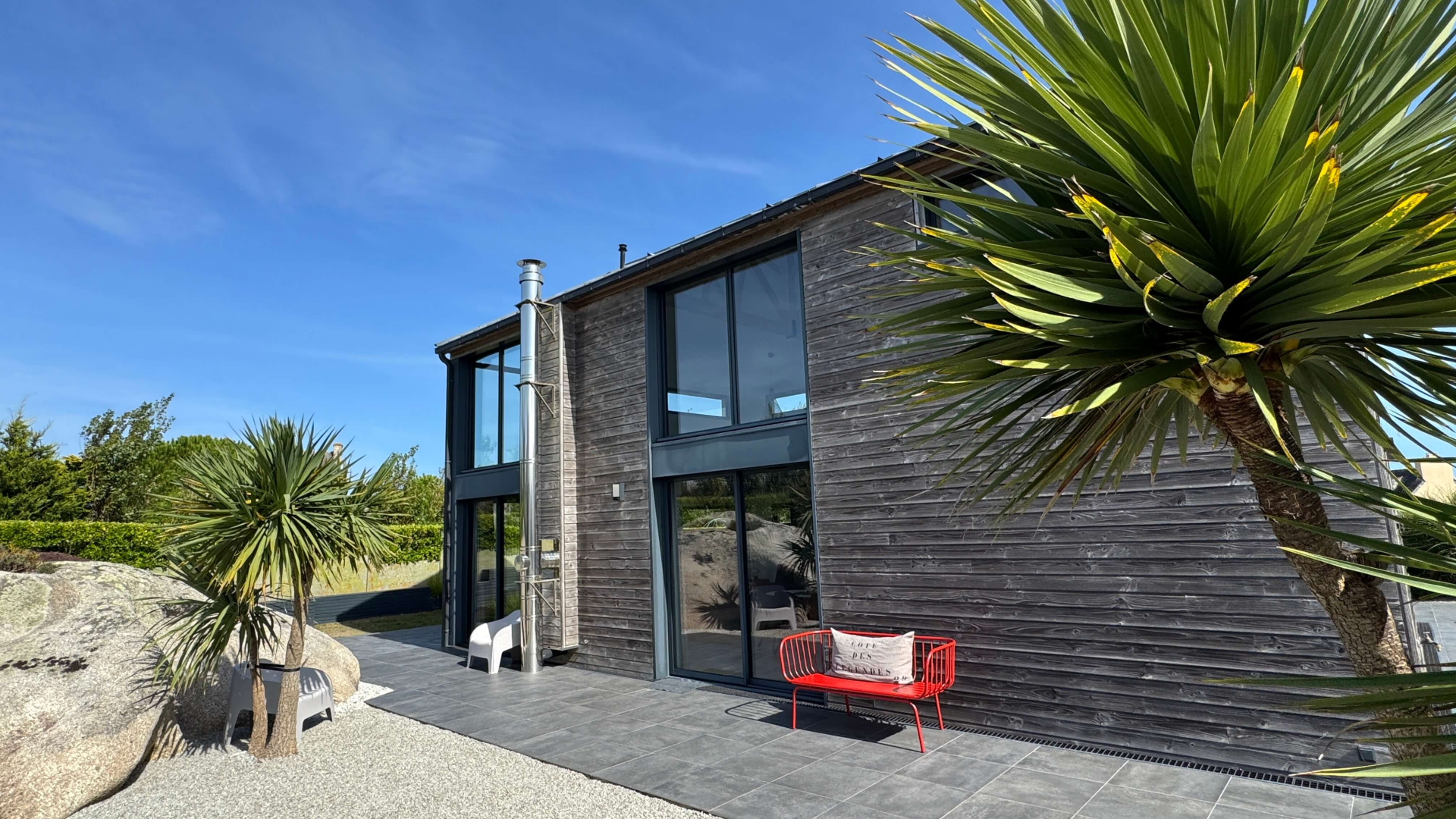 Maison d'architecte vue mer Kerlouan, Finistère Nord