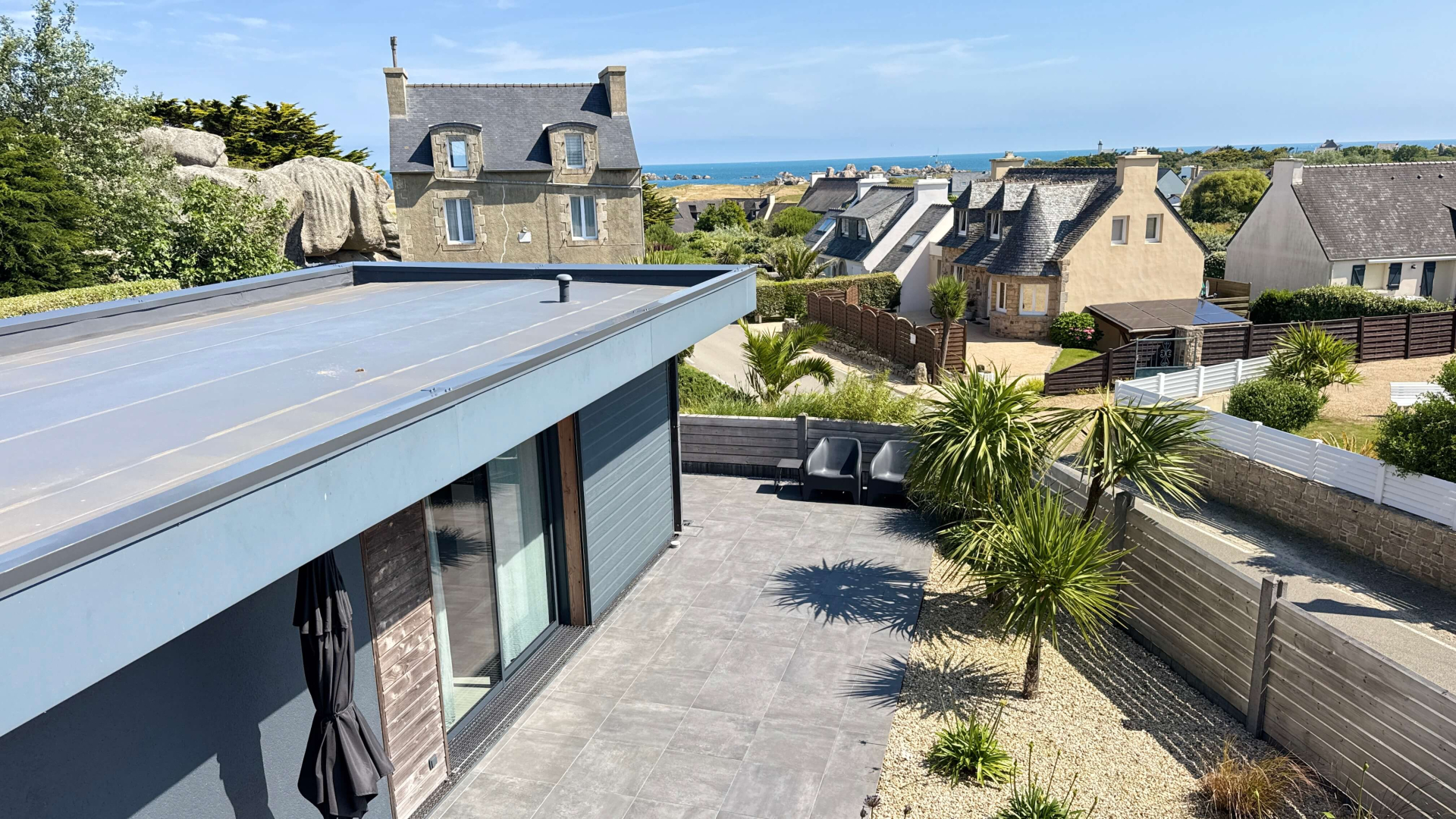 Maison d'architecte, petite vue mer, Kerlouan - Finistère Nord