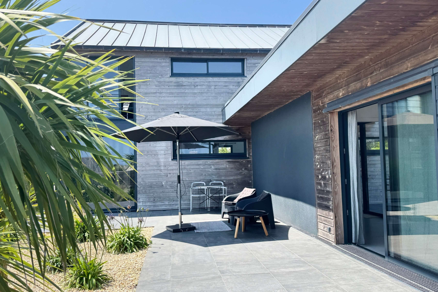 Maison d'architecte, petite vue mer, Kerlouan - Finistère Nord