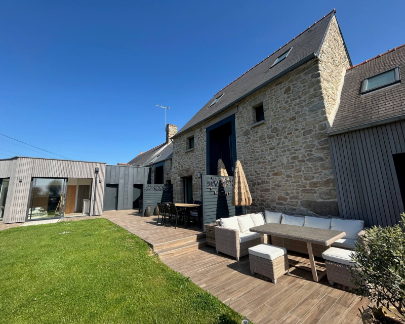 Espace exterieur vue jardin commun 