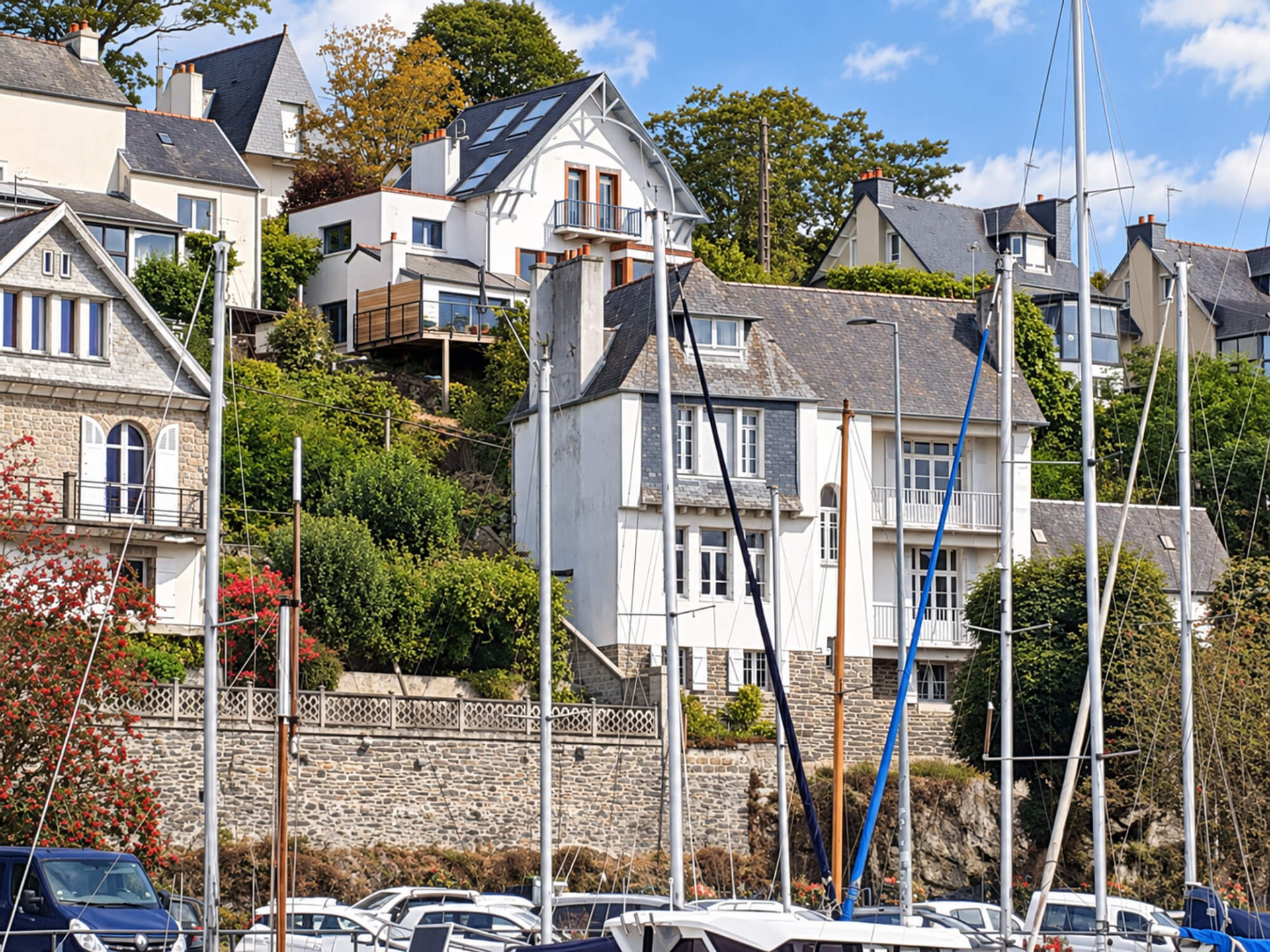 MAISON DE CARACTERE VUE DOMINANTE SUR LE PORT DE MORLAIX