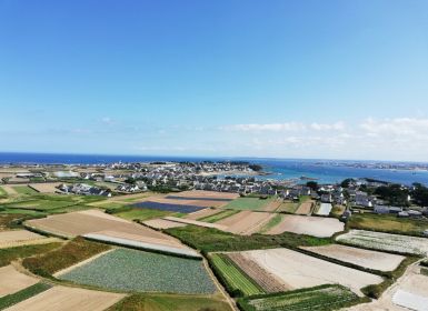 Vue du phare de l'ile de Batz