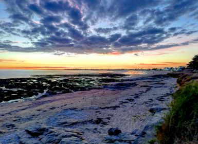 Coucher de soleil sur la plage de Damgan