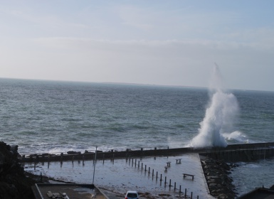 TempÃªte sur Le port du Conquet