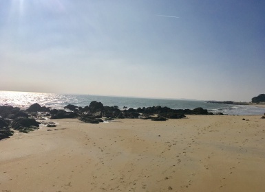 Temps magnifique sur la plage de Legenese cet apres-midi !